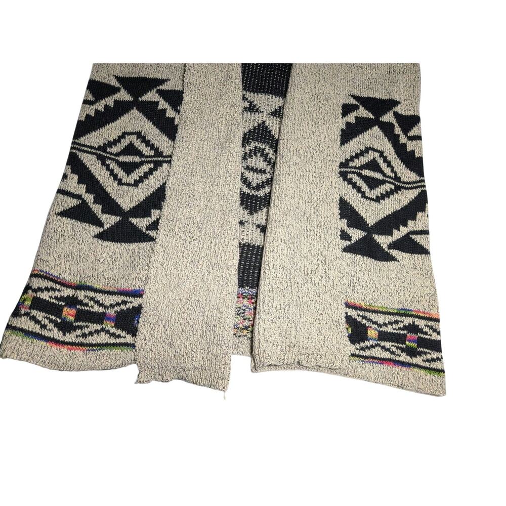 Northern Angel Aztec Southwestern Long Cardigan Sweater Boho Women's Size Large - Picture 7 of 16
